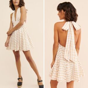NWT Free People Do the Twist Halter Mini Dress | 12